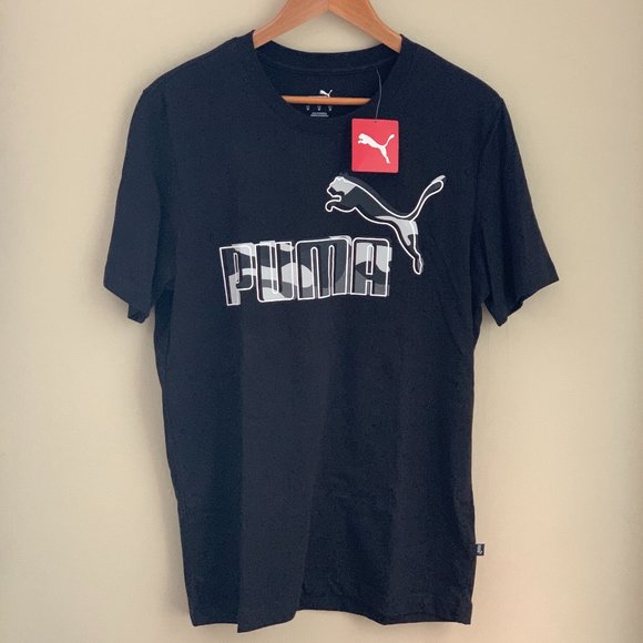 Puma Tee-shirt: Black with Camo Logo - NWT - Picture 9 of 9